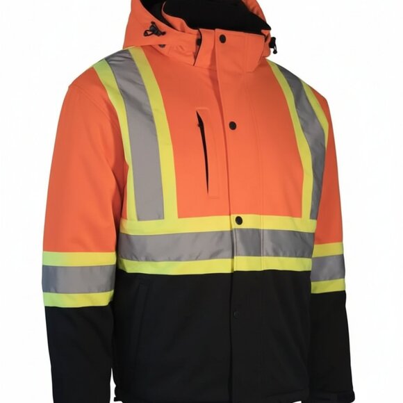 🧥 Forcefield Hi-Vis Softshell Winter Safety Jacket - Men Size(M) - Picture 2 of 6